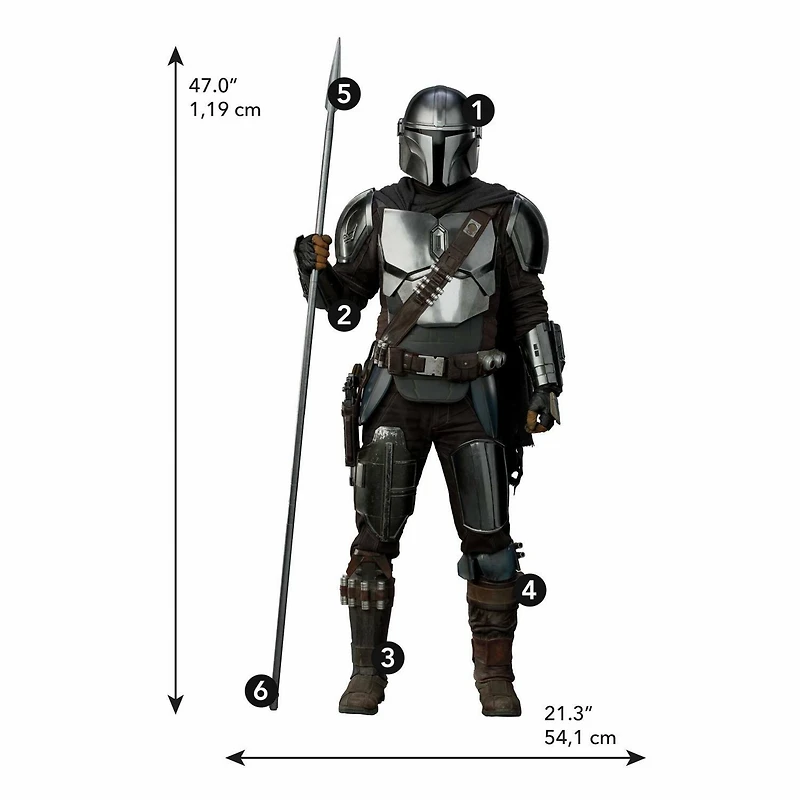 RoomMates Star Wars The Mandalorian In Beskar Peel & Stick Giant Wall Decal