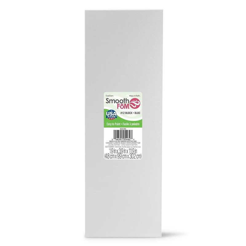 24 Pack: FloraCraft® SmoothFōM® 2" x 4" x 12" White Foam Block
