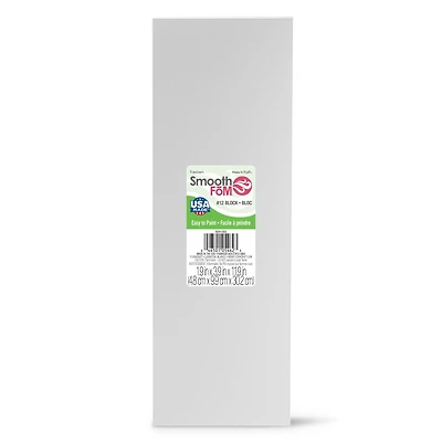 24 Pack: FloraCraft® SmoothFōM® 2" x 4" x 12" White Foam Block