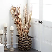 Set of 2" Brown Sea Grass Natural Foliage, 46" x 15"