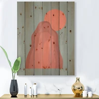 Designart - Pink Sunset Mountain Landscape