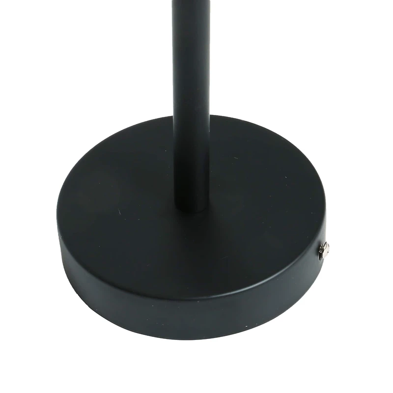 Hello Honey® 58.5" Modern Black Metal & Clear Glass Chandelier