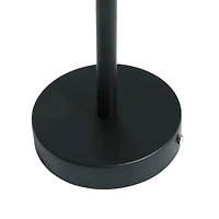 Hello Honey® 58.5" Modern Black Metal & Clear Glass Chandelier