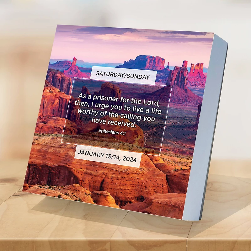 TF Publishing Daily Verse Daily Desktop Calendar