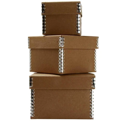JAM Paper Natural Kraft Nesting Box Set