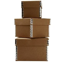 JAM Paper Natural Kraft Nesting Box Set