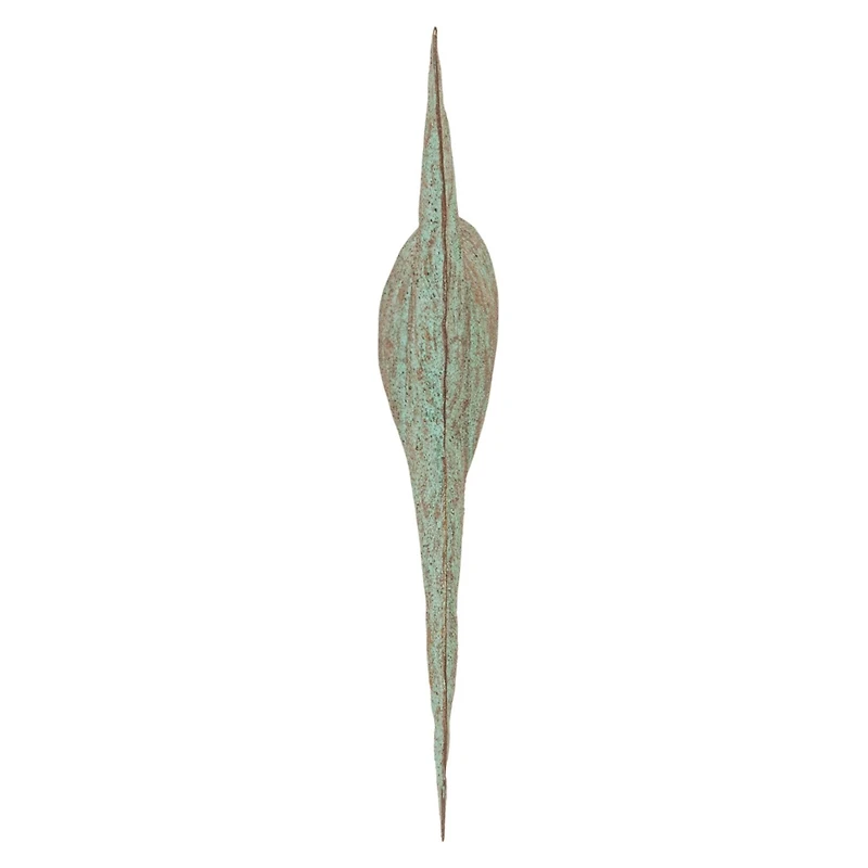 Hello Honey® 10" Distressed Aqua Trout Tail Metal Wall Décor
