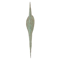 Hello Honey® 10" Distressed Aqua Trout Tail Metal Wall Décor
