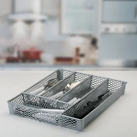 Kitchen Details Small Gray Cutlery Tray