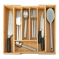 Kitchen Details Bamboo Expandable Cutlery Tray