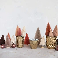 Hello Honey® Gold Mercury Glass Votive Holder Set