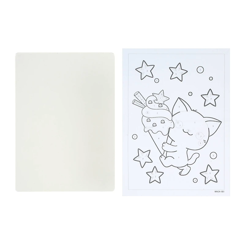 5" x 7" Manga Kitten Paint-by-Number Acrylic Surface Kit by Artist's Loft®