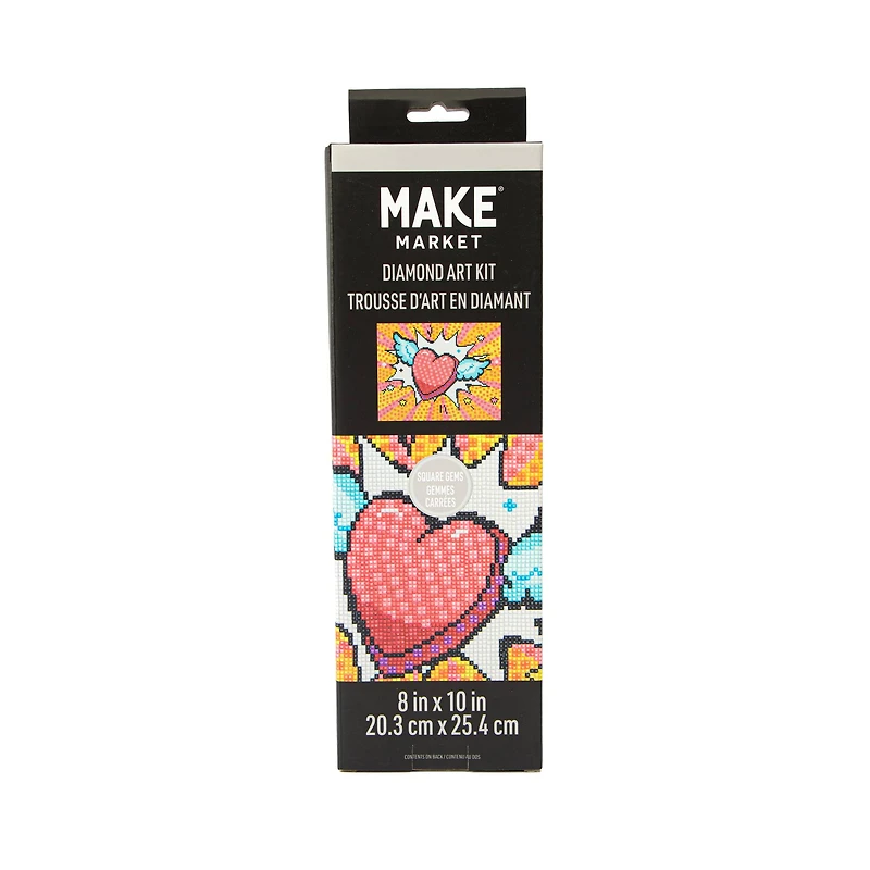 Pop Heart Square Diamond Art Kit by Make Market®
