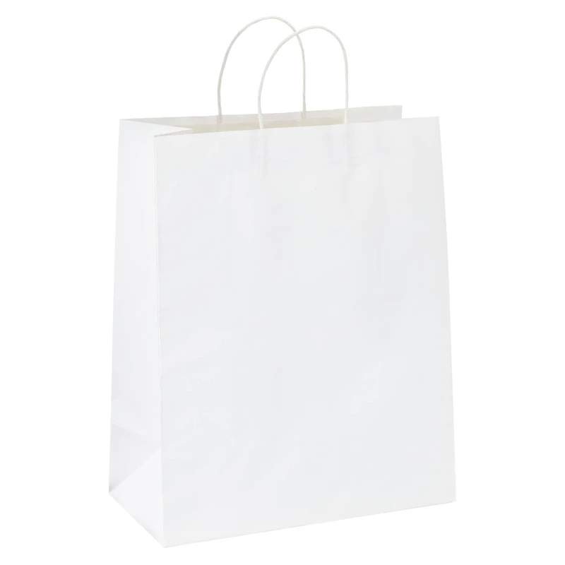12 Pack: Glossy White Gift Bag by Celebrate It™
