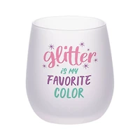 Craft Express 10oz. Frosted White Stemless Glass, 4ct.