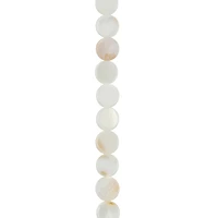 9.5mm White Disk Shell Beads by Bead Landing™