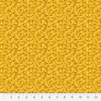 Fabric Editions Yellow Honeycomb Cotton Fabric