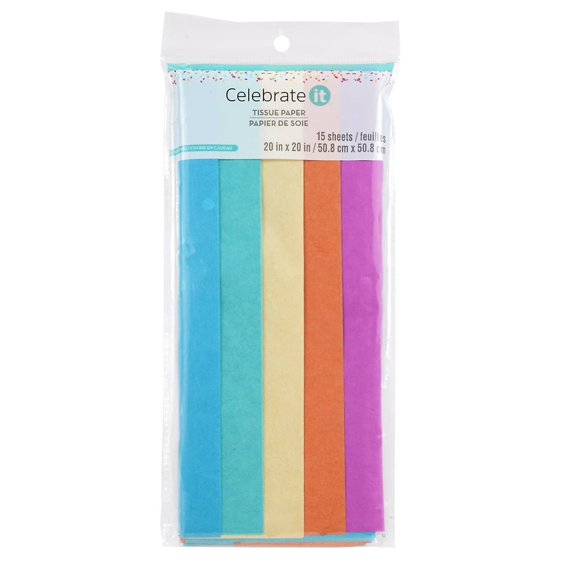 24 Packs: 15 ct. (360 total) Bright Mix Tissue Paper by Celebrate It™