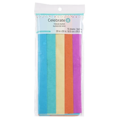 24 Packs: 15 ct. (360 total) Bright Mix Tissue Paper by Celebrate It™