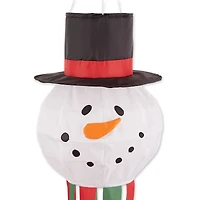 53" Red, Green & White Snowman Windsock