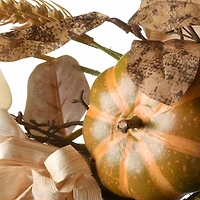 36" Autumn Pine Nut Swag with Pinecones