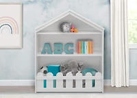 Delta Children Serta Bianca White Happy Home Storage Bookcase