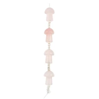 Dyed Rose Quartz Mushroom Beads, 20mm by Bead Landing™