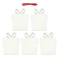 3.5" Gift Box Hardboard Sublimation Ornaments, 5ct. by Make Market®