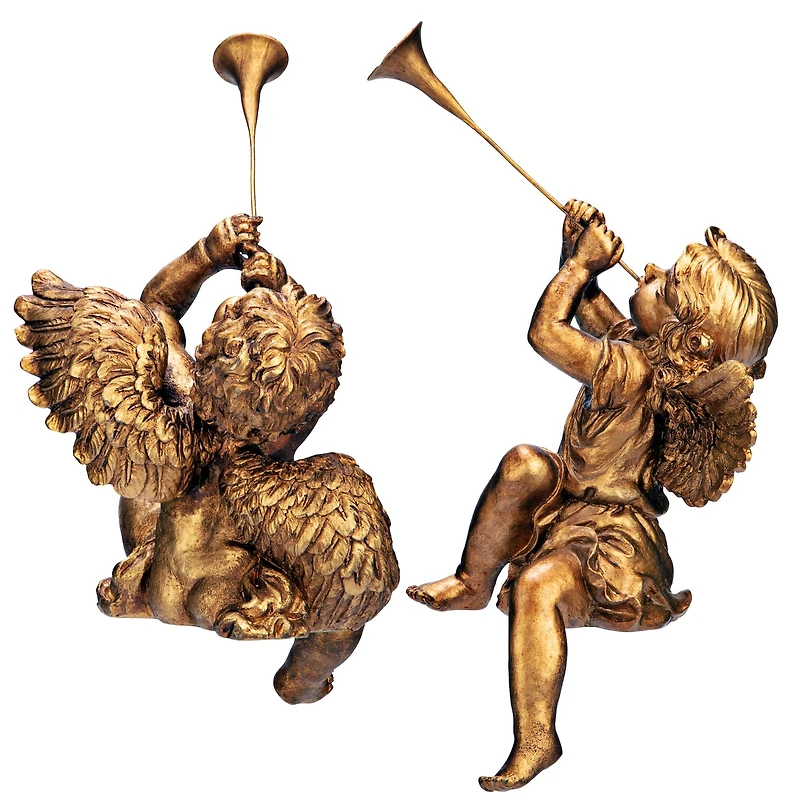 Design Toscano Trumpeting Angels of St. Peters Square Statue Set