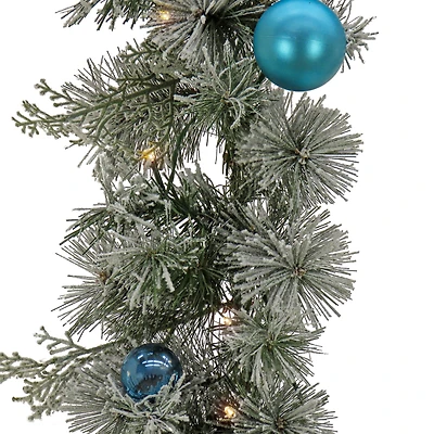 9ft. Tinkham Pine Garland With LED Lights