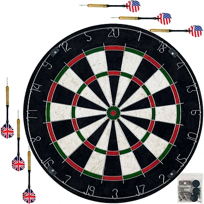 Toy Time Bristle Dartboard Professional Regulation Size Tournament Set