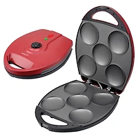 Brentwood Red 1200 Watt 5-Piece Nonstick Arepa Maker