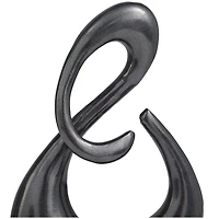 11.5" Dark Gray Aluminum Swirl Sculpture