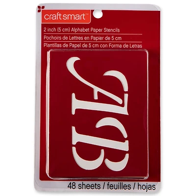 Craft Smart™ Stencils, 2" Wedding Alphabet