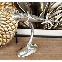17" Silver Aluminum Plane Figure