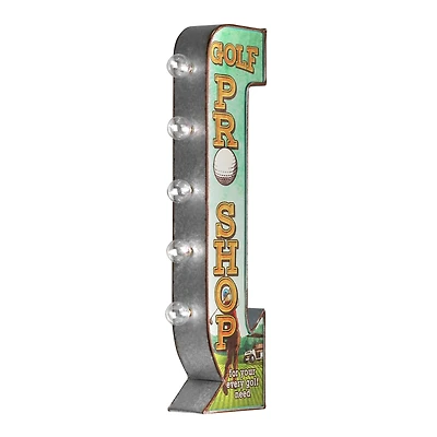 American Art Decor 27" Metal LED Golf Pro Shop Marquee Sign