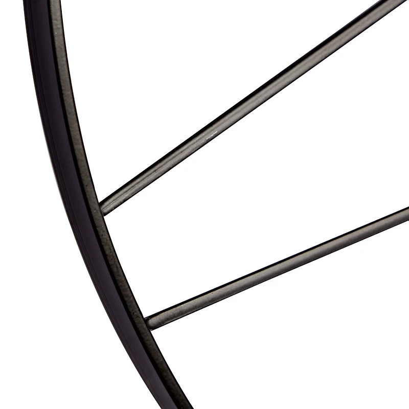 CosmoLiving by Cosmopolitan 24" Black Metal Contemporary Wall Clock