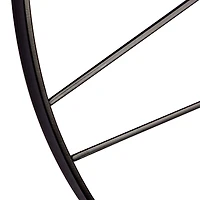 CosmoLiving by Cosmopolitan 24" Black Metal Contemporary Wall Clock