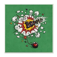 Stupell Industries Heart Go Boom Comic Wall Plaque