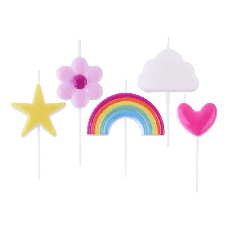 PME Party® Rainbow Birthday Candle Set