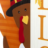Turkey Welcome Fall Harvest Outdoor Porch Sign - 35.5"