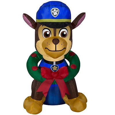 3ft. Airblown® Inflatable Christmas Nick Jr.™ Paw Patrol Chase with Wreath