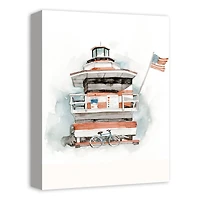 Life Guard Station 12" x 16" Canvas Wall Art