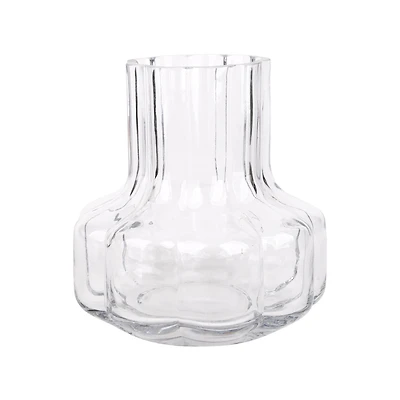 6" Clear Ribbed Glass Vase by Ashland®