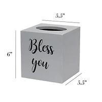 Elegant Designs Bless You Tissue Box Cover