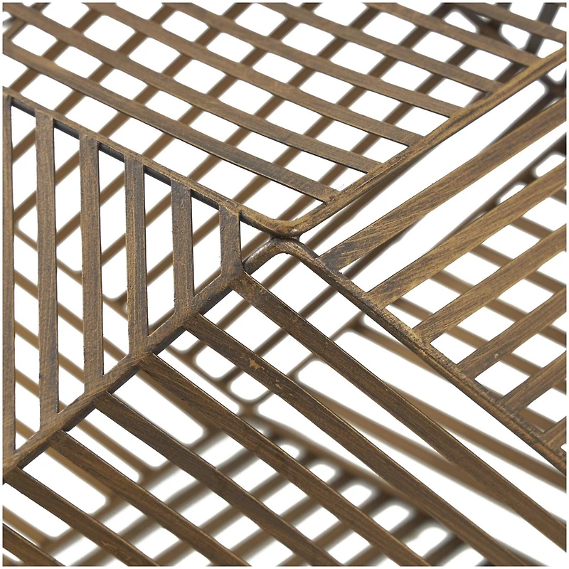 Gold Metal Geometric Sculpture Set, 3ct.