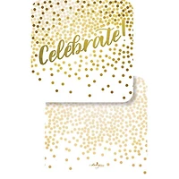 JAM Paper Golden Sparkle Celebrate Coasters