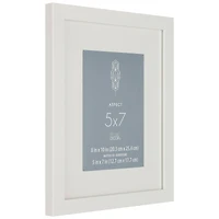 Aspect White Narrow Frame With Mat by Studio Décor