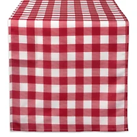 DII® 108" Red Check Outdoor Table Runner