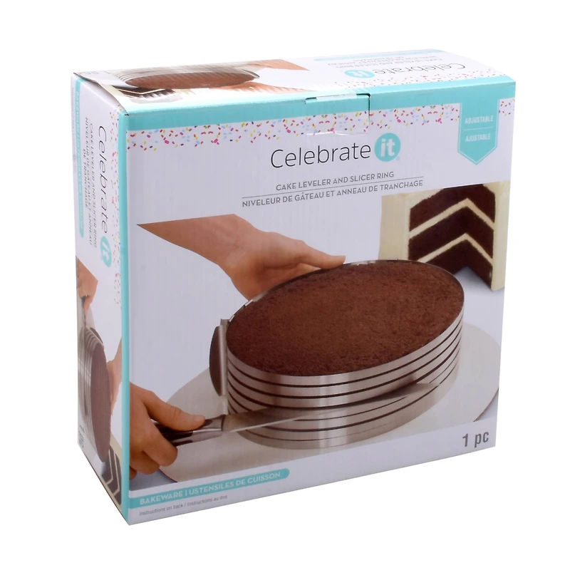 Cake Leveler & Slicing Ring by Celebrate It™